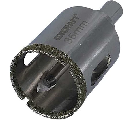 Коронка алмазная по керамограниту и керамике с центрирующим сверлом 35 мм OXCRAFT УТ-00014601