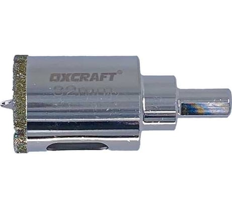 Коронка алмазная по керамограниту и керамике с центрирующим сверлом 32 мм OXCRAFT УТ-00014600