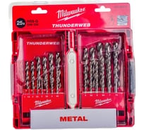 Набор сверл по металлу HSS-G THUNDERWEB 25 шт. Milwaukee 4932352376