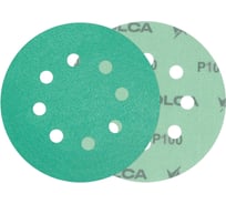 Диск абразивный на пленочной основе Emerald 125 мм, 8 отв., P100, 100 шт VOLCA 55210114010