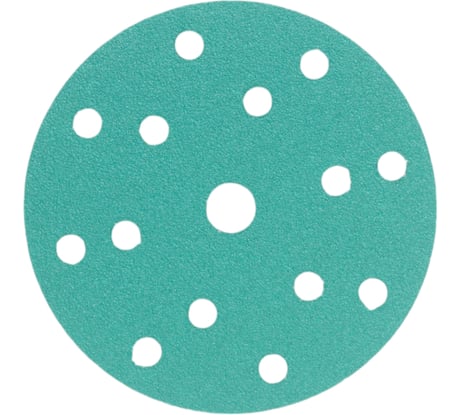 Диск абразивный на пленочной основе Emerald 150 мм, 15 отв., P60, 100 шт VOLCA 55210224006