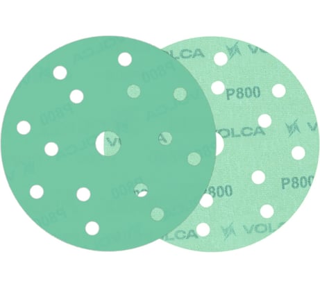 Диск абразивный на пленочной основе Emerald 150 мм, 15 отв., P800, 100 шт VOLCA 55210224080