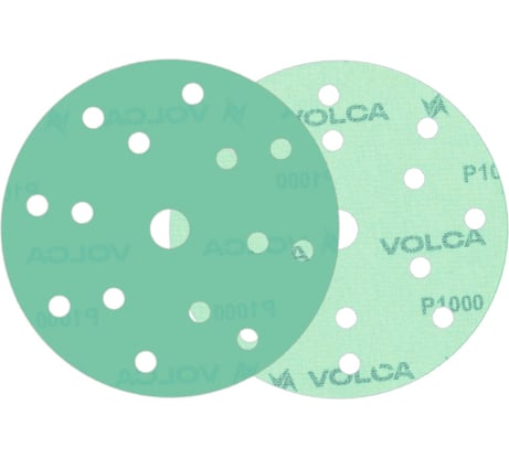 Диск абразивный на пленочной основе Emerald 150 мм, 15 отв., P1000, 100 шт VOLCA 55210224100