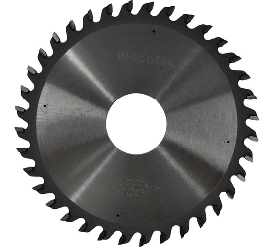 Пила подрезная коническая 180x45x4.3-5.5/3.2 мм, Z36 Woodtec ИН 337385 1