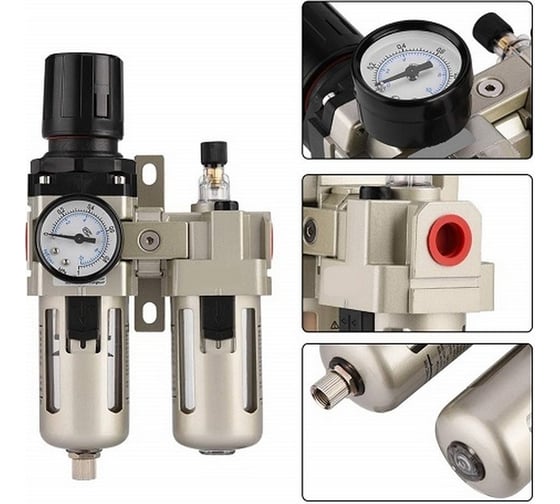 Блок подготовки воздуха 1/4" NORM HP-6014-2