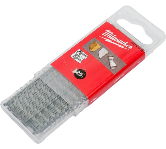 Полотно по дереву T101B (25 шт; 75 мм) для лобзика Milwaukee 4932373489 1