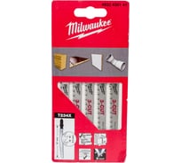 Полотно по дереву T234X (5 шт; 91 мм) для лобзика Milwaukee 4932430141