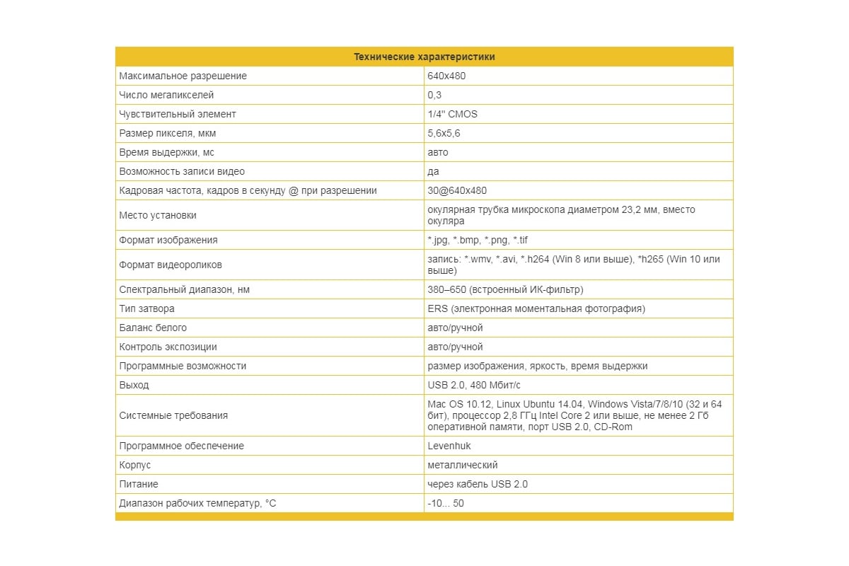 Цифровая камера M035 BASE 0,3 Мп, разрешение 640x480 Levenhuk 70352 -  выгодная цена, отзывы, характеристики, фото - купить в Москве и РФ