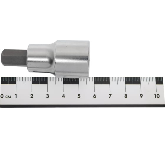 Головка торцевая с шестигранной вставкой HEX 10 мм, L=55 мм, 1/2DR" TOPTUL BCDA1610