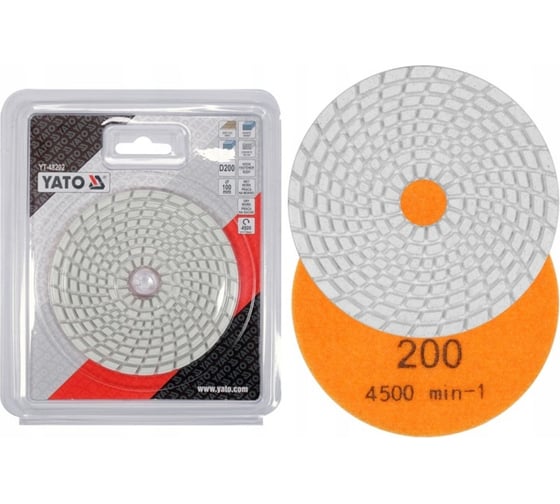 Диск алмазный шлифовальный 100 мм, Р200 YATO YT-48202 1