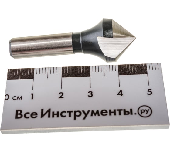 Зенкер конический 3-х канавочный (16х46.5 мм; хвостовик 8 мм; HSS) Bucovice Tools 741160