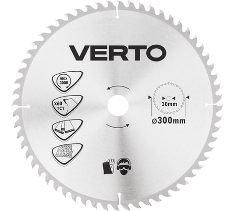 Диск пильный по дереву (300x30 мм; 60Z) VERTO 61H138