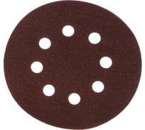 Круг шлифовальный (5 шт; 125 мм; K80; 8 отверстий) VERTO 63H208