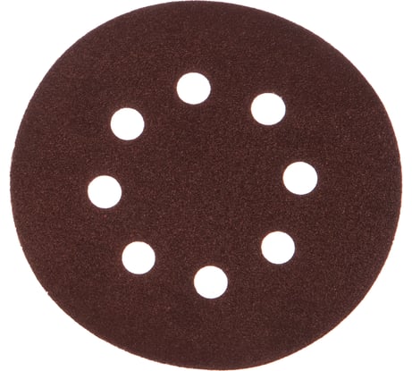 Круг шлифовальный (5 шт; 125 мм; K80; 8 отверстий) VERTO 63H208