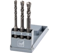 Набор буров S4 по бетону (3 шт; 6-10x110 мм; SDS Plus) Top Tools 60H613