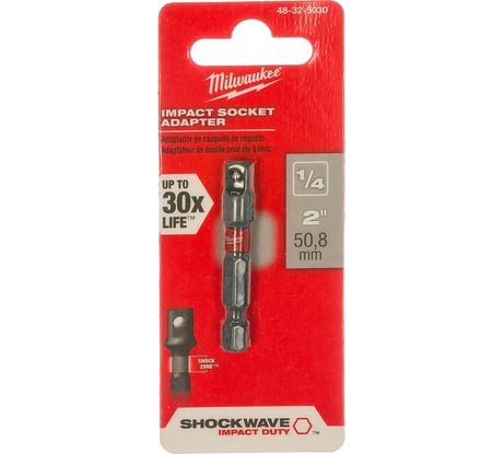 Переходник 1/4" HEX на 1/4" DR Milwaukee 48325030