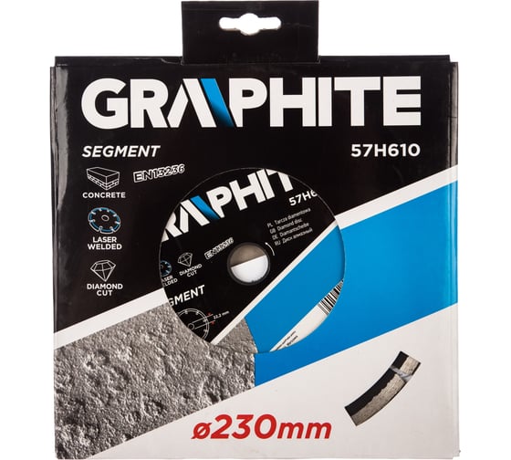 Диск алмазный сегментный (230х22.2 мм) GRAPHITE 57H610 1