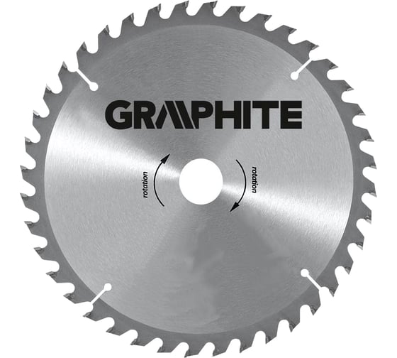 Диск отрезной по дереву (185x30 мм; 60 зубьев) GRAPHITE 55H601 1