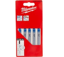 Полотна для лобзика T118A (66 мм, шаг 1.2 мм, 5 шт.) Milwaukee 4932345826