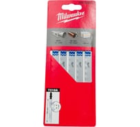 Полотна для лобзика T318A (105 мм, шаг 1 мм, 5 шт.) Milwaukee 4932399307