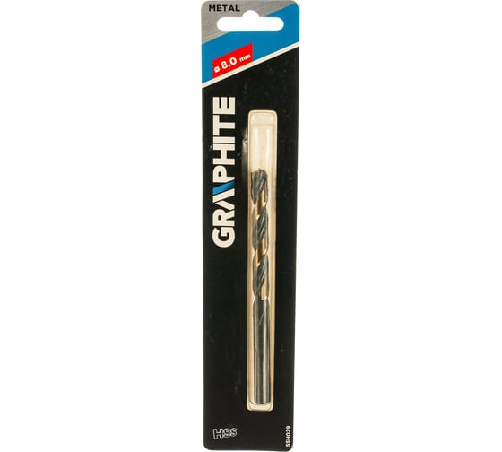 Сверло по металлу HSS-CNC Pro-Tec (8х117х75 мм) GRAPHITE 55H029