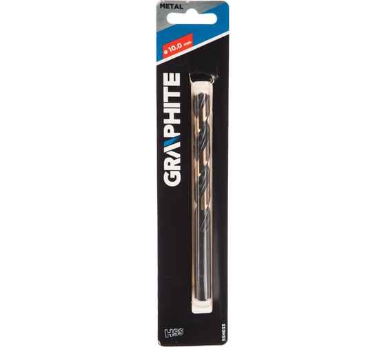 Сверло по металлу HSS-CNC Pro-Tec (10х133х87 мм) GRAPHITE 55H033