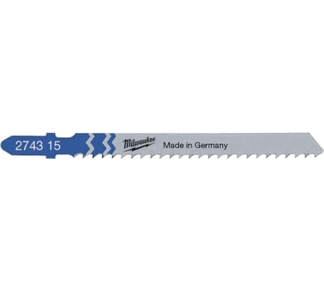 Полотна для лобзика T127D (75 мм, 3 мм, 5 шт.) Milwaukee 4932274315