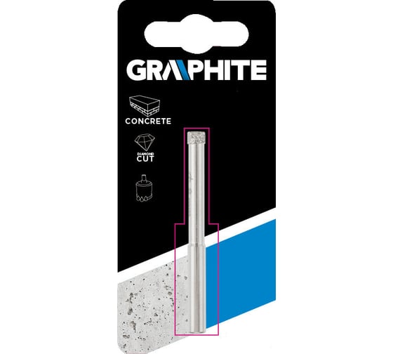 Сверло по керамической плитке 6 мм GRAPHITE 57H278