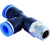 Тройник цанговый T-образный с наружной резьбой 14-M1/4"-14 PST 14-R02 SHPI PST 14-02