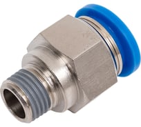 Фитинг цанговый прямой с наружной резьбой M1/4" для трубки с наружным диаметром 14 мм PC 14-R02 SHPI PC 14-02