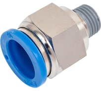 Фитинг цанговый прямой с наружной резьбой M1/4" для трубки с наружным диаметром 16 мм PC 16-R02 SHPI PC 16-02