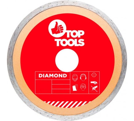 Диск алмазный сплошной (115x22.2 мм) Top Tools 61H355