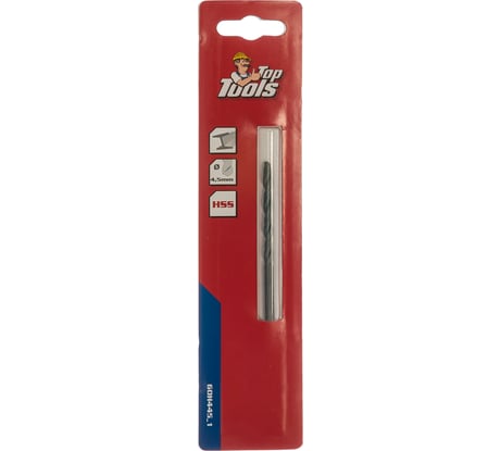 Сверло по металлу (4.5 мм; HSS) Top Tools 60H445_1