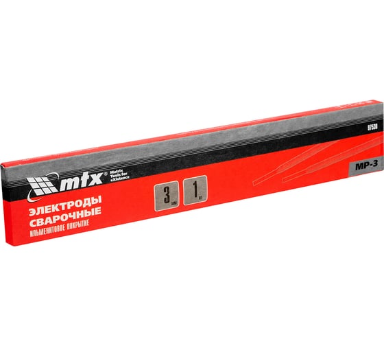 Электроды MP-3 диаметром 3 мм, 1 кг, ильменитовое покрытие MTX 97530