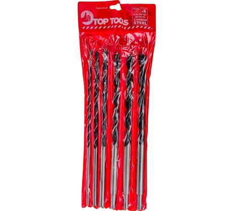 Набор сверл по дереву (6 шт; 6-14 x 300 мм) Top Tools 60H816