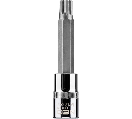 Головка торцевая с битой-вставкой Spline (M12; 100 мм; 1/2"DR) NEO Tools 08-744 1