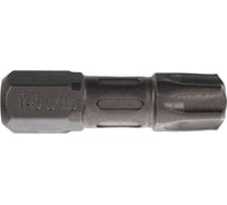 Биты T40, 25 мм, 2 шт, сталь S2, кованые, торсионные, магнит PQTools ЛК-00002950