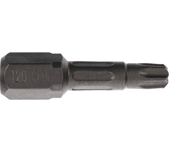 Биты T20, 25 мм, 2 шт, сталь S2, кованые, торсионные, магнит PQTools ЛК-00002947 1