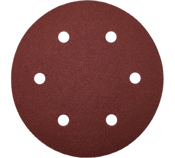 Круг шлифовальный RED 225 мм, P40, на липучке, 1 шт, 6 отверстий PADU RED-D225-P40-6-1 1