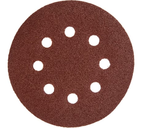 Диск из шлифшкурки самозацепляемый на липучке 125 мм, 14А, Р240, 10 шт, на липучке, с отверстиями sa16023h CNIC 53905