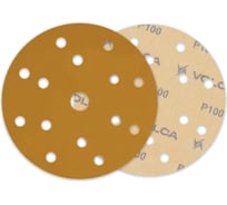 Диск абразивный на бумажной основе SAPPHIRE 150 мм, 15 отв., P100, 100 шт VOLCA 55110224010