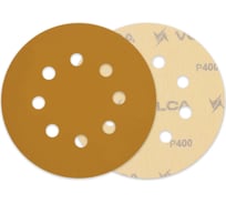 Диск абразивный на бумажной основе SAPPHIRE 125 мм, 8 отв., P400, 100 шт VOLCA 55110114040