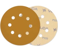 Диск абразивный на бумажной основе SAPPHIRE 125 мм, 8 отв., P320, 100 шт VOLCA 55110114032