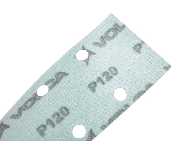 Полоса абразивная на пленочной основе Emerald 70x420 мм, 14 отв., P120., 50 шт VOLCA 52210803012