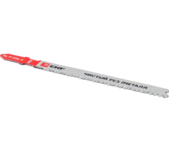 Пилки для электролобзика Professional T123X, чистый рез листового металла и Al, HSS, 2 шт EKF pl-t123x-2