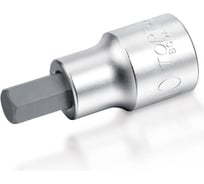 Головка торцевая с шестигранной вставкой HEX 3 мм, L=37 мм, 1/4"DR TOPTUL BCDA0803