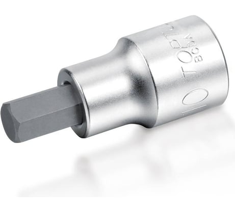 Головка торцевая с шестигранной вставкой HEX 8 мм, L=37 мм, 1/4"DR TOPTUL BCDA0808