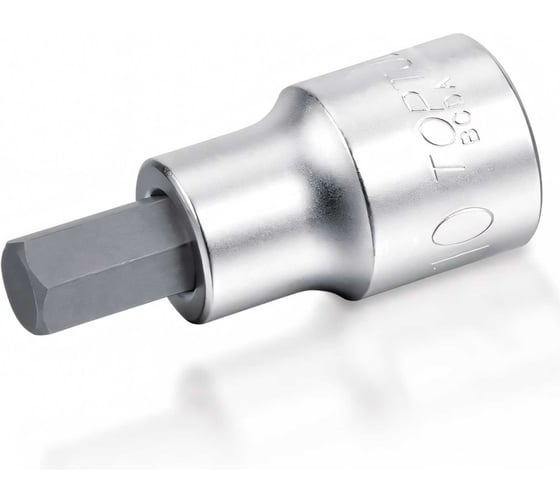 Головка торцевая с шестигранной вставкой HEX 4 мм, L=37 мм, 1/4"DR TOPTUL BCDA0804 1