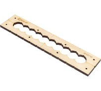 Шаблон для групповых отверстий c 10 отверстиями диаметром 32 мм Expert EKF sh-d32-10