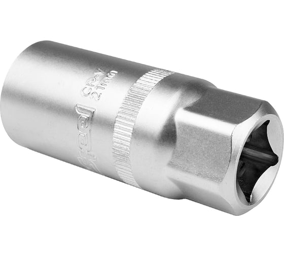 Головка шестигранная свечная с резиновым держателем AV Steel (21 мм; 1/2)  AV-520621